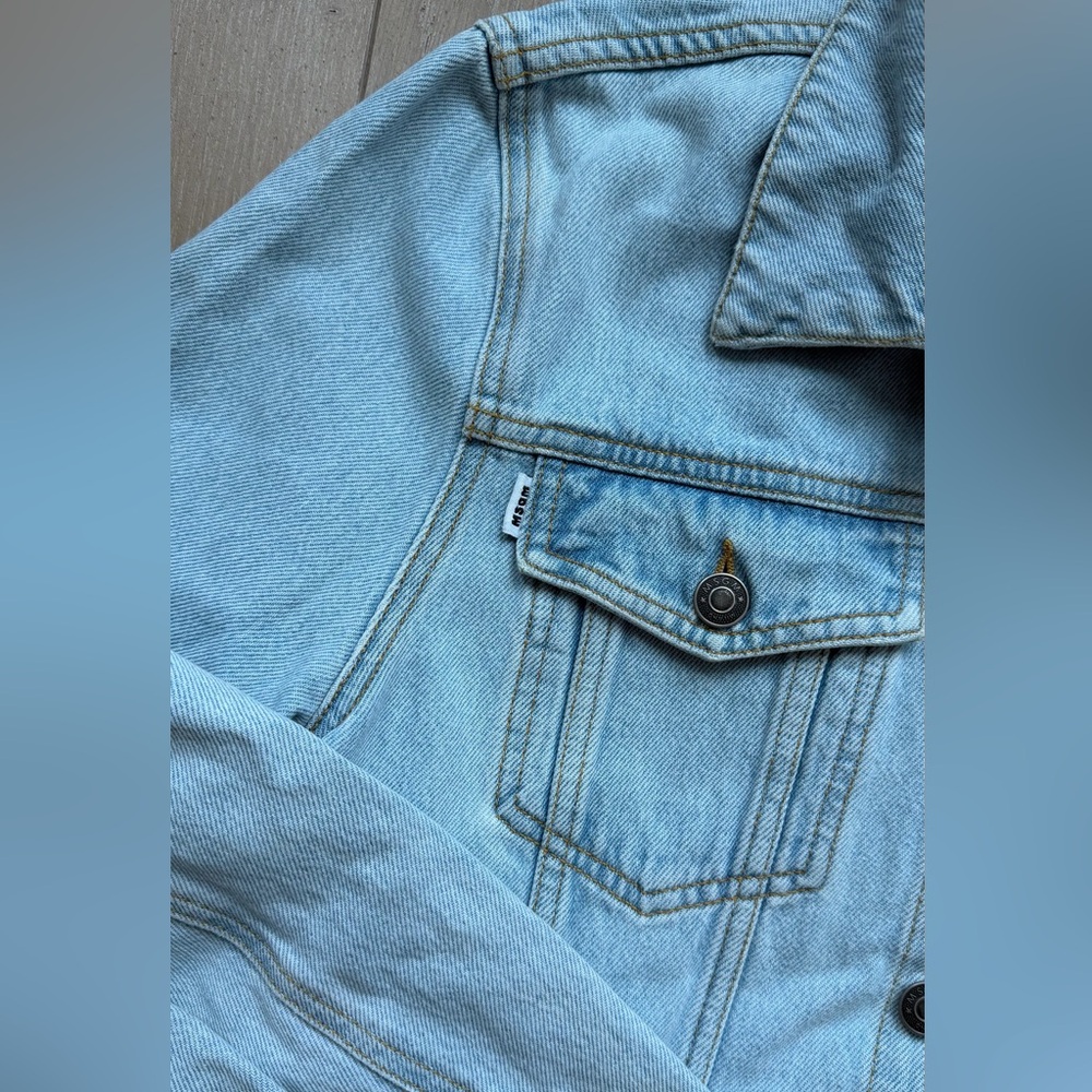 MSGM Light Blue Denim Jacket - Picture 2 of 7